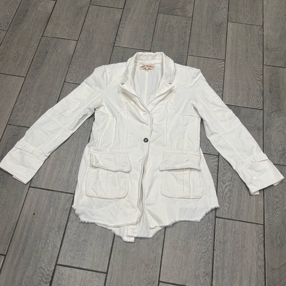 Free People Lila Cardigan White Size Large - Picture 3 of 8